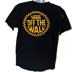 Vans "Off The WALL" Bold Yellow Logo  Skater 90's Checkerd Neo-Goth Vert Grunge